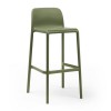 Sgabello Faro - Altezza della seduta 76 cm, in polipropilene nel colore Agave.