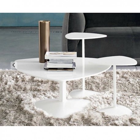 TAVOLINO FISSO ISLANDS CB/5061-A - Collezione tavolini Islands in Bianco Ottico Opaco P94