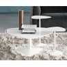 TAVOLINO FISSO ISLANDS CB/5061-A - Collezione tavolini Islands in Bianco Ottico Opaco P94
