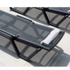 Lettino prendisole Vela Scab Design - Struttura Antracite e Seduta Antracite