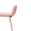 Sgabello Riley Soft CB/2108-A Connubia - Struttura Cipria Opaco e Seduta Rosa