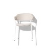 Poltroncina Signorina CB/2111 Connubia - Struttura Bianco Ottico Opaco e Seduta Canapa