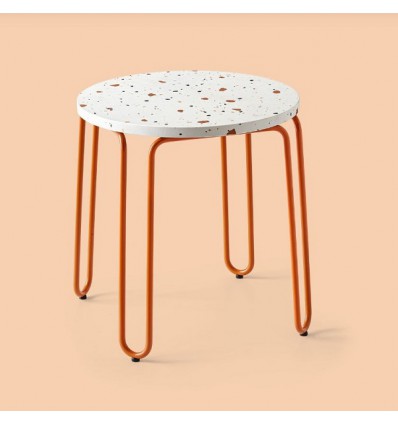Tavolino Stulle CB/5209-P Connubia - Struttura Zafferano e Piano Terrazzo