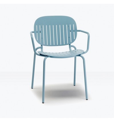 Sedia con braccioli Si-Si Barcode 2507 Scab Design - Colore Avio