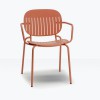 Sedia con braccioli Si-Si Barcode 2507 Scab Design - Colrore Terracotta