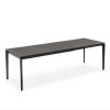Tavolo Pentagon Fast CB/4800 allungabile - Struttura in metallo Nero Opaco P15 e piano in Ossido Nero P6C.