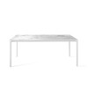 Tavolo Zen Bonaldo- Struttura Bianco opaco e Piano in ceramica Calacatta