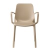 Sedia con braccioli Ginevra Go Green 2378 - Tortora