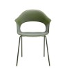 Sedia a poltroncina Lady B Go Green 2700 Scab Design - Verde Oliva