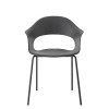 Sedia a poltroncina Lady B Go Green 2700 Scab Design - Antracite