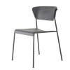 Sedia Lisa tecnopolimero Go Green 2880 Scab Design - Antracite