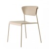 Sedia Lisa tecnopolimero Go Green 2880 Scab Design - Tortora