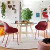 Sedia a poltroncina Academy CB/2137 Connubia - Struttura Rosso ossido opaco e Seduta Rosso opaco