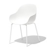 Sedia a poltroncina Academy CB/2137 Connubia - Struttura Bianco ottico opaco e Seduta Bianco ottico opaco
