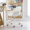Sedia a poltroncina Academy CB/2145 Connubia - Struttura Bianco ottico opaco e Seduta Bianco ottico opaco