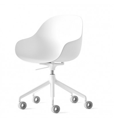 Sedia a poltroncina Academy CB/2145 Connubia - Struttura Bianco ottico opaco e Seduta Bianco ottico opaco