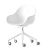 Sedia a poltroncina Academy CB/2145 Connubia - Struttura Bianco ottico opaco e Seduta Bianco ottico opaco