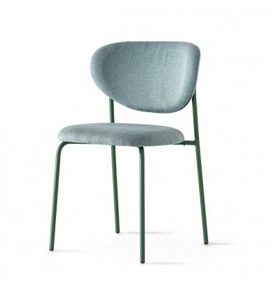 Sedia Cozy CB/2135 Connubia - Struttura Bosco opaco e Seduta tessuto Cros Timo