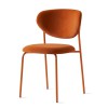 Sedia Cozy CB/2135 Connubia - Struttura Zafferano opaco e Seduta tessuto Mat Zafferano
