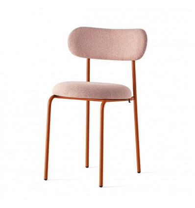 Sedia Loop CB/2136 Connubia - Struttura Zafferano opaco e Seduta Tessuto Cros Rosa