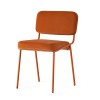 Sedia Sixty CB/2138 Connubia -  Struttura Zafferano opaco e Seduta Tessuto Mat Zafferano
