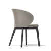 Sedia Tuka Plastic CB/2117 Connubia - Struttura Grafite e Seduta Tortora opaco